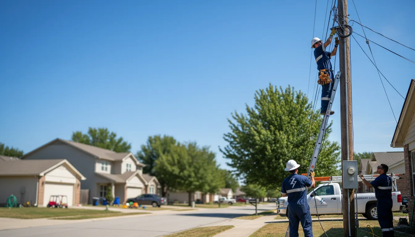Residential electrician providing installation services in Glen Rose, TX